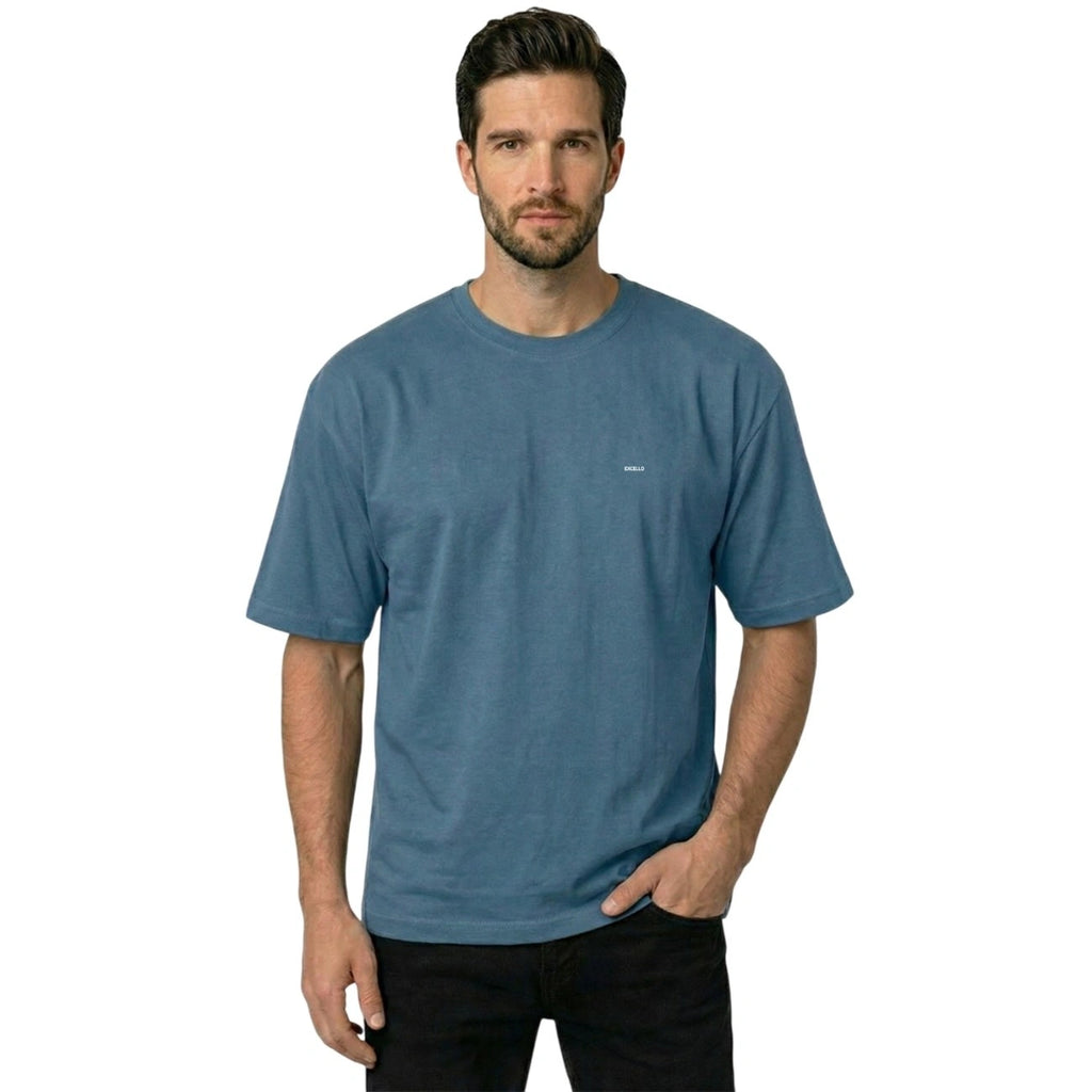 Premium 100% Organic Cotton Men's Oversized T-Shirt – Heavyweight 240 GSM Bio-Washed Relaxed Fit Tee