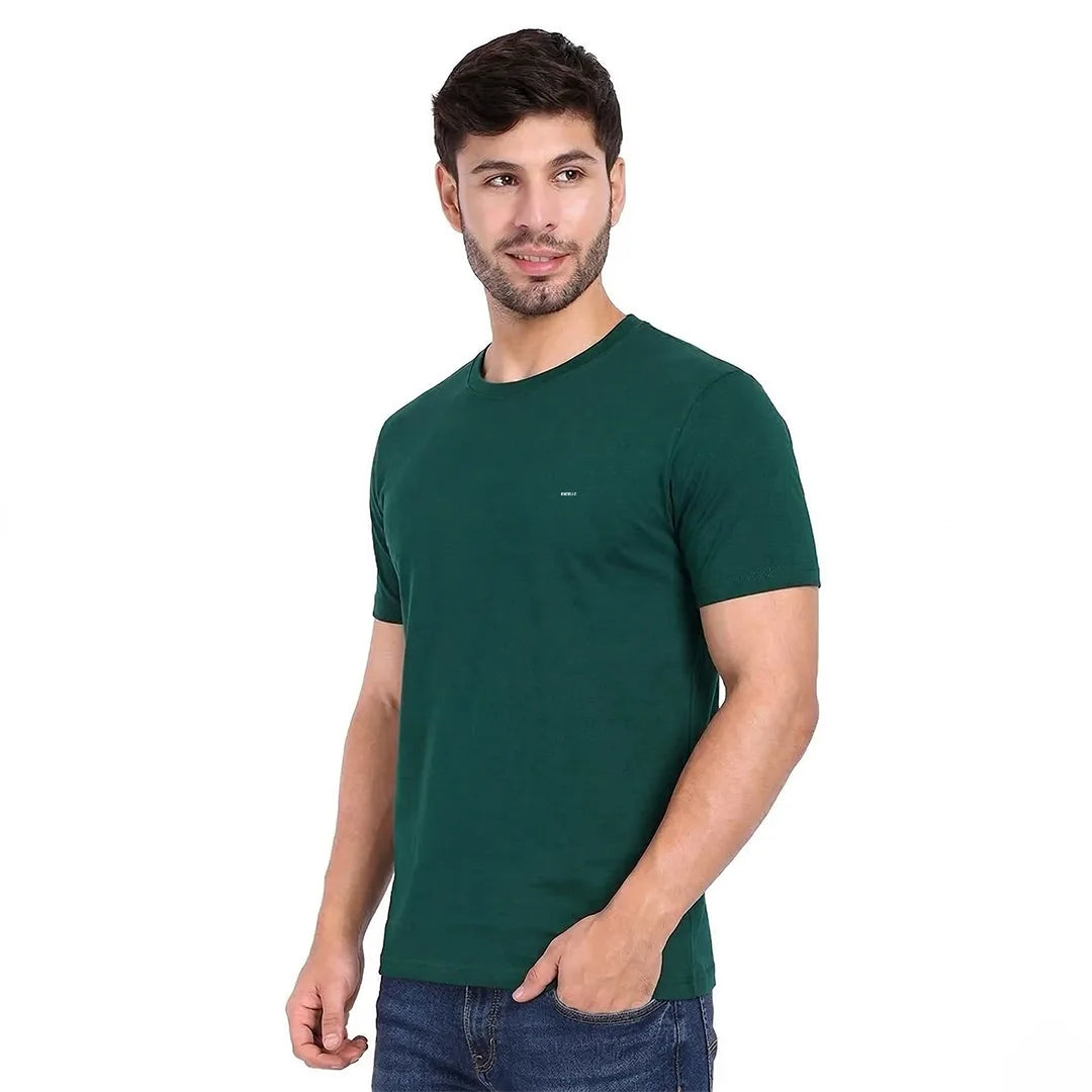 Men's 100% Pure Cotton T-Shirt – Regular Fit | Soft, Breathable & Stylish