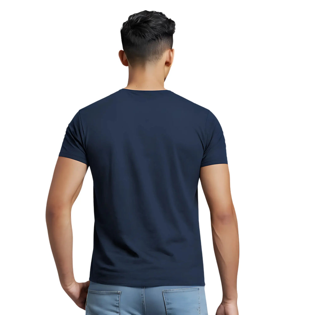 Men’s Premium Cotton Solid T-Shirt | Classic Round Neck Half Sleeve T- Shirt – Regular Fit Casual Wear