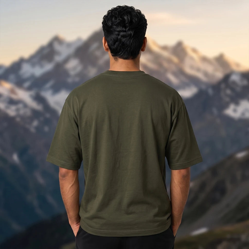 Men's 240 GSM Oversized Graphic T-Shirt - Indian Air Force 1999 Eagles of Kargil Edition