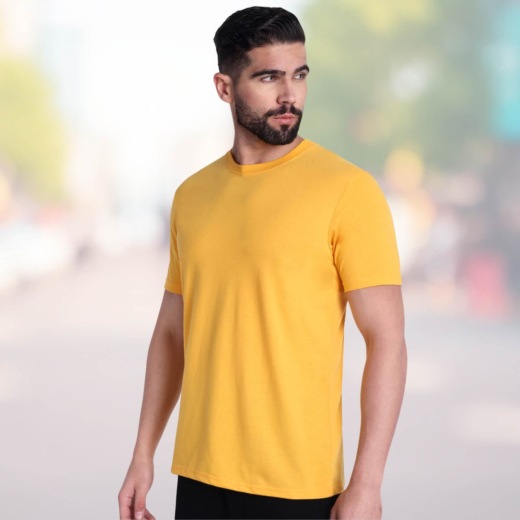 Excello  Pure Cotton Round Neck T-shirt, 180 GSM, Lightweight Premium Feel