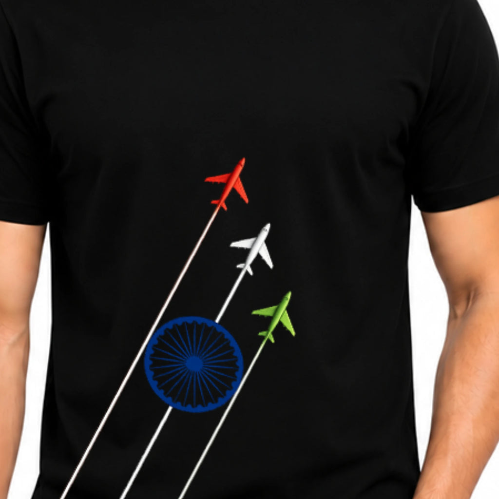Premium India Independence Edition Graphic T-Shirt | 180 GSM Pure Cotton, Regular Fit