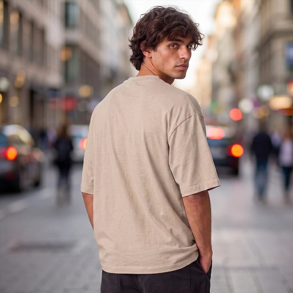 Excello Premium Oversized Graphic T-Shirt | 240 GSM Pure Cotton | Be A Leader