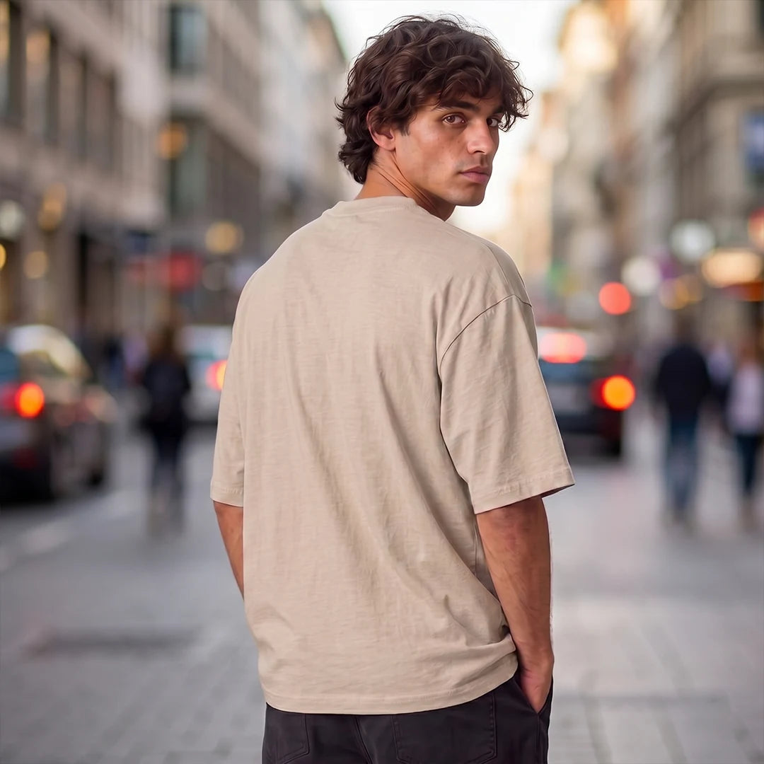 Excello Premium Oversized Graphic T-Shirt | 240 GSM Pure Cotton | Be A Leader