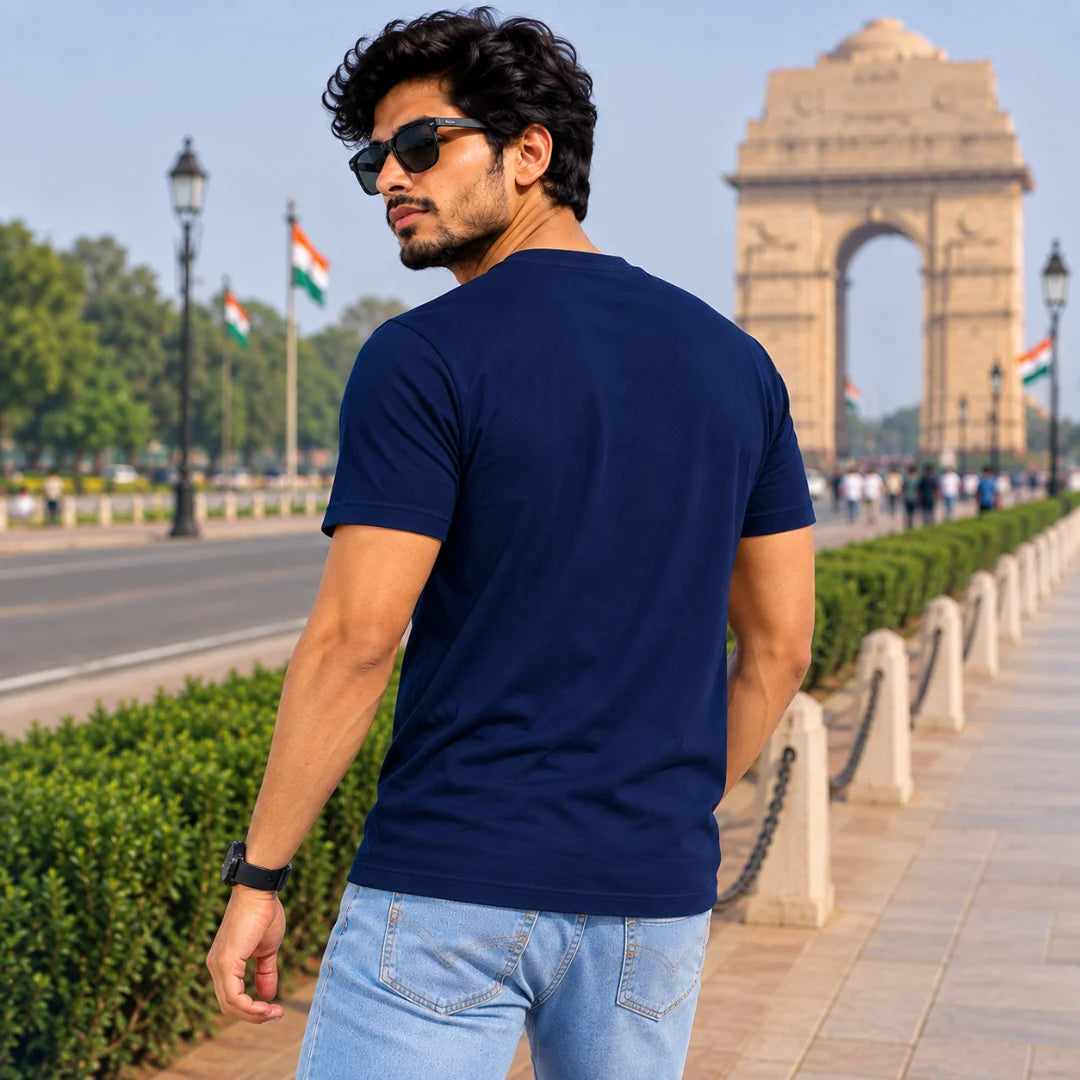 India Independence Edition Graphic T-Shirt | 180 GSM Pure Cotton, Regular Fit