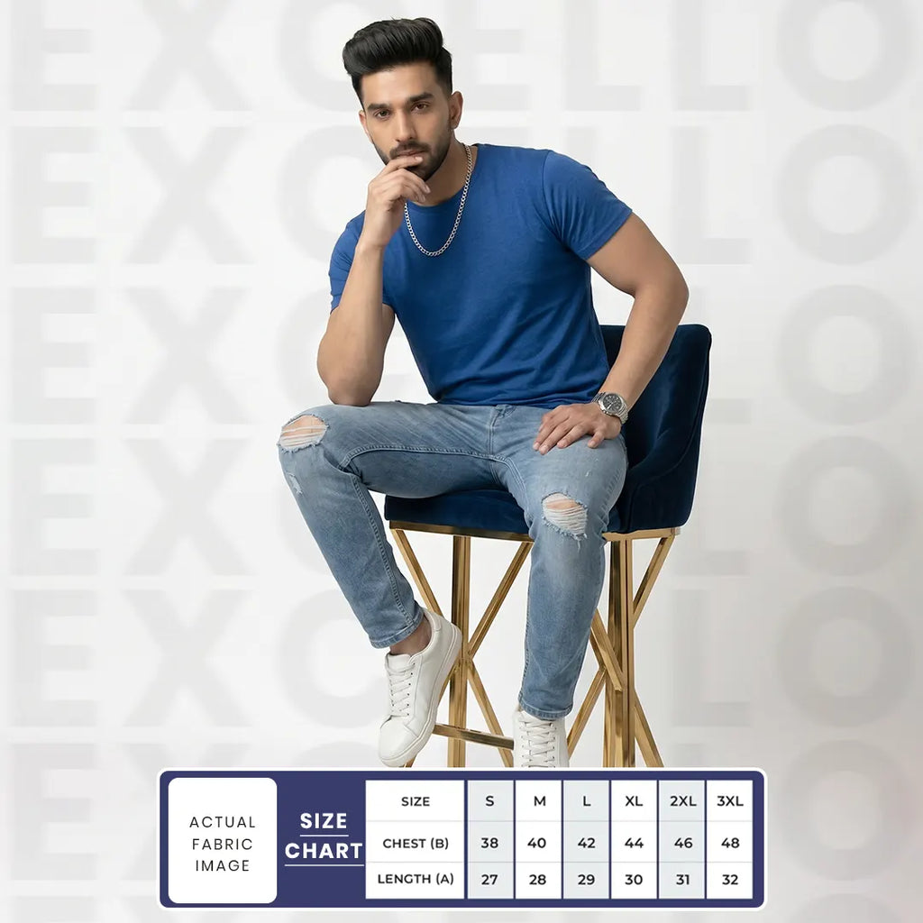 Premium Men’s Eco-Blend T-Shirt | Classic Regular Fit & Sustainable 180 GSM Fabric