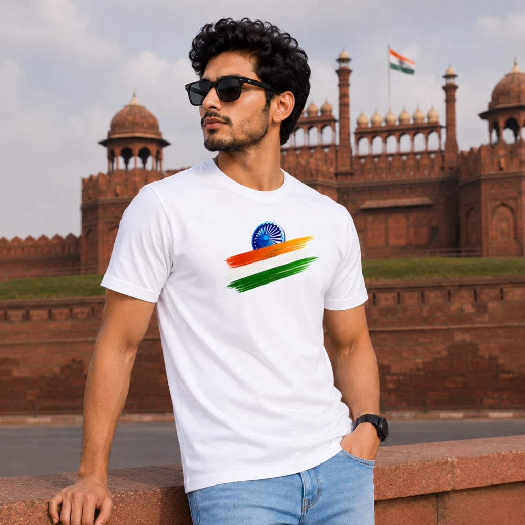 India Independence Edition Graphic T-Shirt | 180 GSM Pure Cotton, Regular Fit