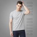 Premium Men's Cotton Blend T-Shirt | 180 GSM Bio-Washed | Excello Embroidered Logo