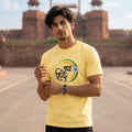 Excello Men's "Jai Hind" Patriotic Typography Graphic T-Shirt | 15th August Edition | 180 GSM Pure Cotton Regular Fit