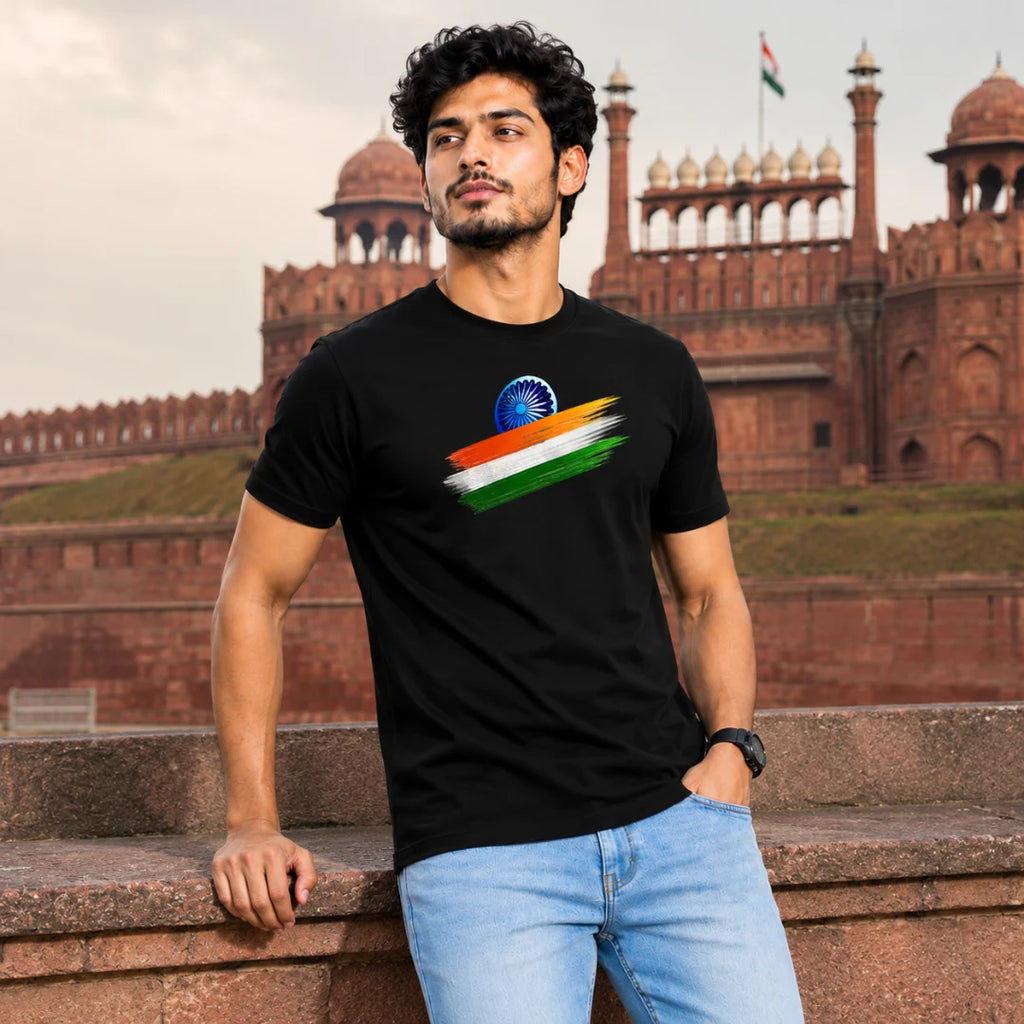 India Independence Edition Graphic T-Shirt | 180 GSM Pure Cotton, Regular Fit