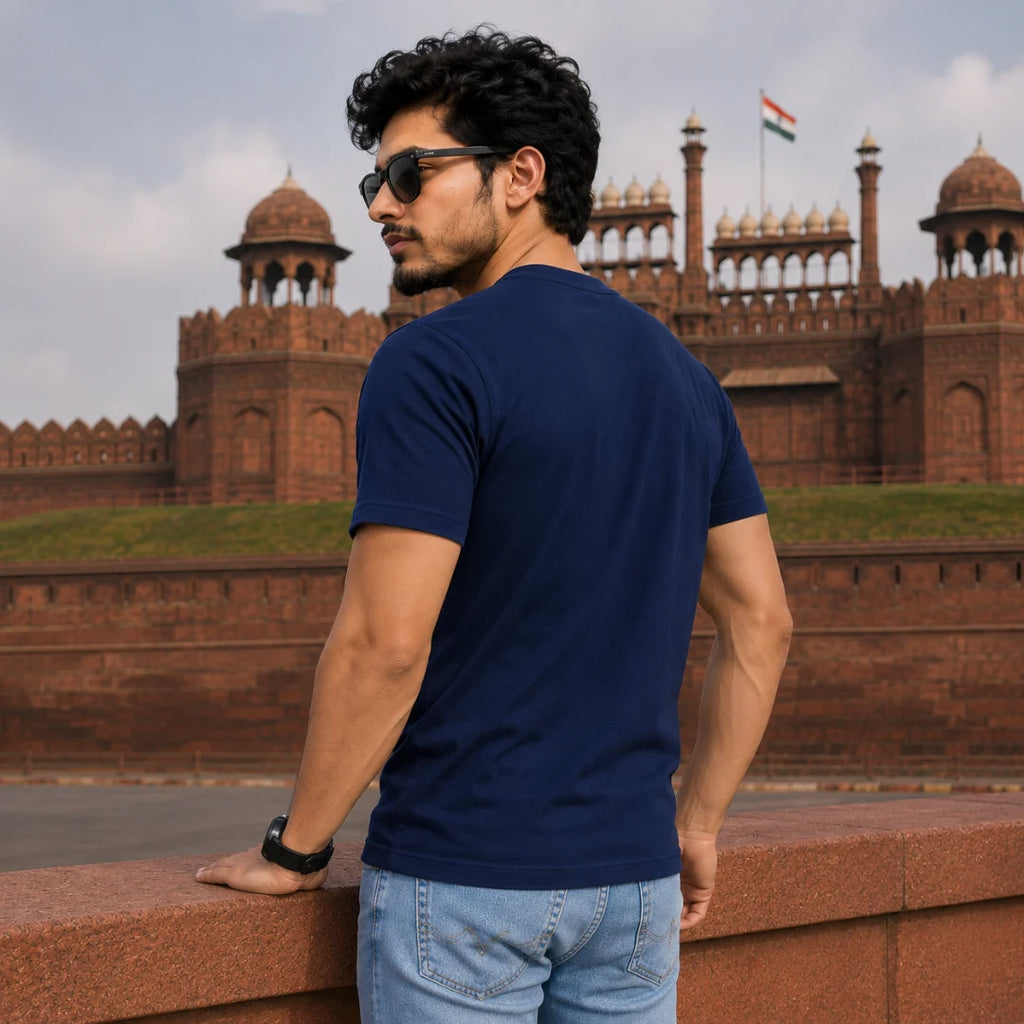 India Independence Edition Graphic T-Shirt | 180 GSM Pure Cotton, Regular Fit