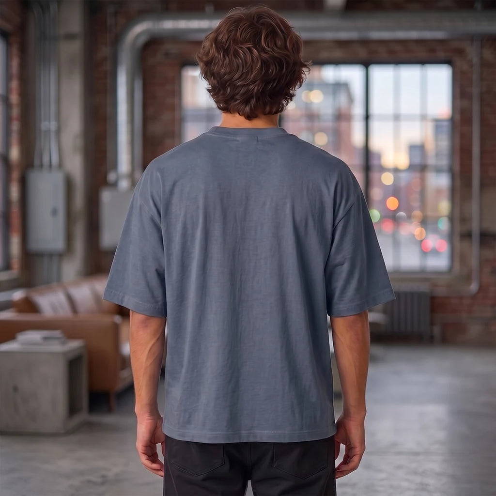 Excello Premium Oversized Graphic T-Shirt | 240 GSM Pure Cotton | Be A Leader