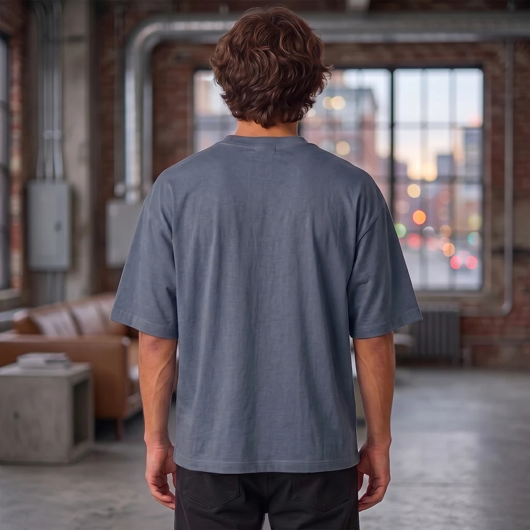 Excello Premium Oversized Graphic T-Shirt | 240 GSM Pure Cotton | Be A Leader