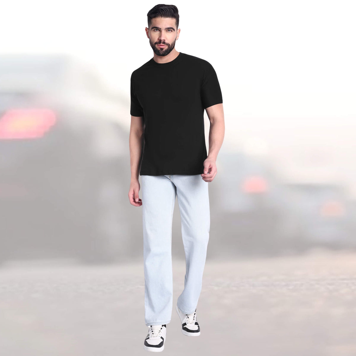 Excello  Pure Cotton Round Neck T-shirt, 180 GSM, Lightweight Premium Feel