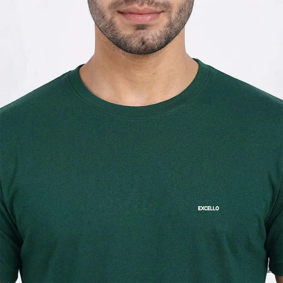 Men's 100% Pure Cotton T-Shirt – Regular Fit | Soft, Breathable & Stylish