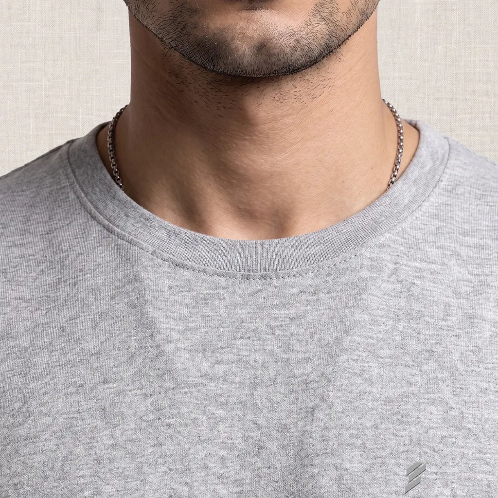 Premium Pure Cotton 180 GSM Regular Fit Round Neck T-Shirt – Double Bio-Washed Luxury Comfort