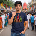 Premium Men's Pure Cotton Jagannath Puri Rath Yatra Chariot Graphic T-Shirt