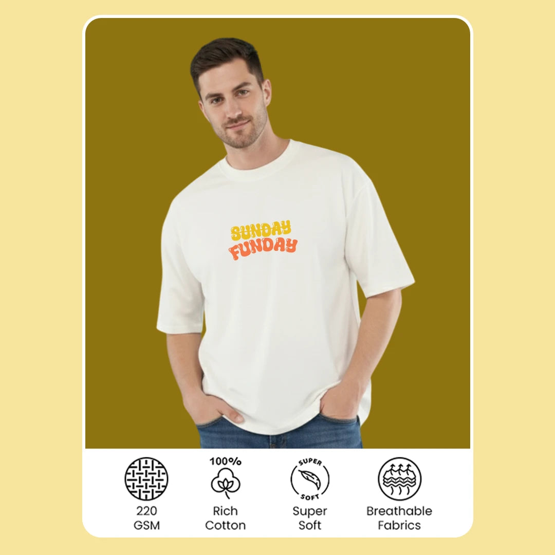 Oversized Graphic T-Shirt - 100% Pure Cotton 220 GSM Heavyweight Streetwear Tee
