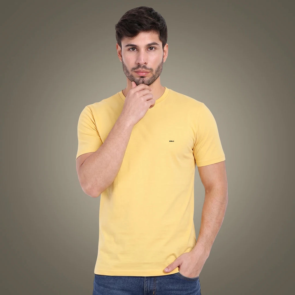 Men's 100% Pure Cotton T-Shirt – Regular Fit | Soft, Breathable & Stylish