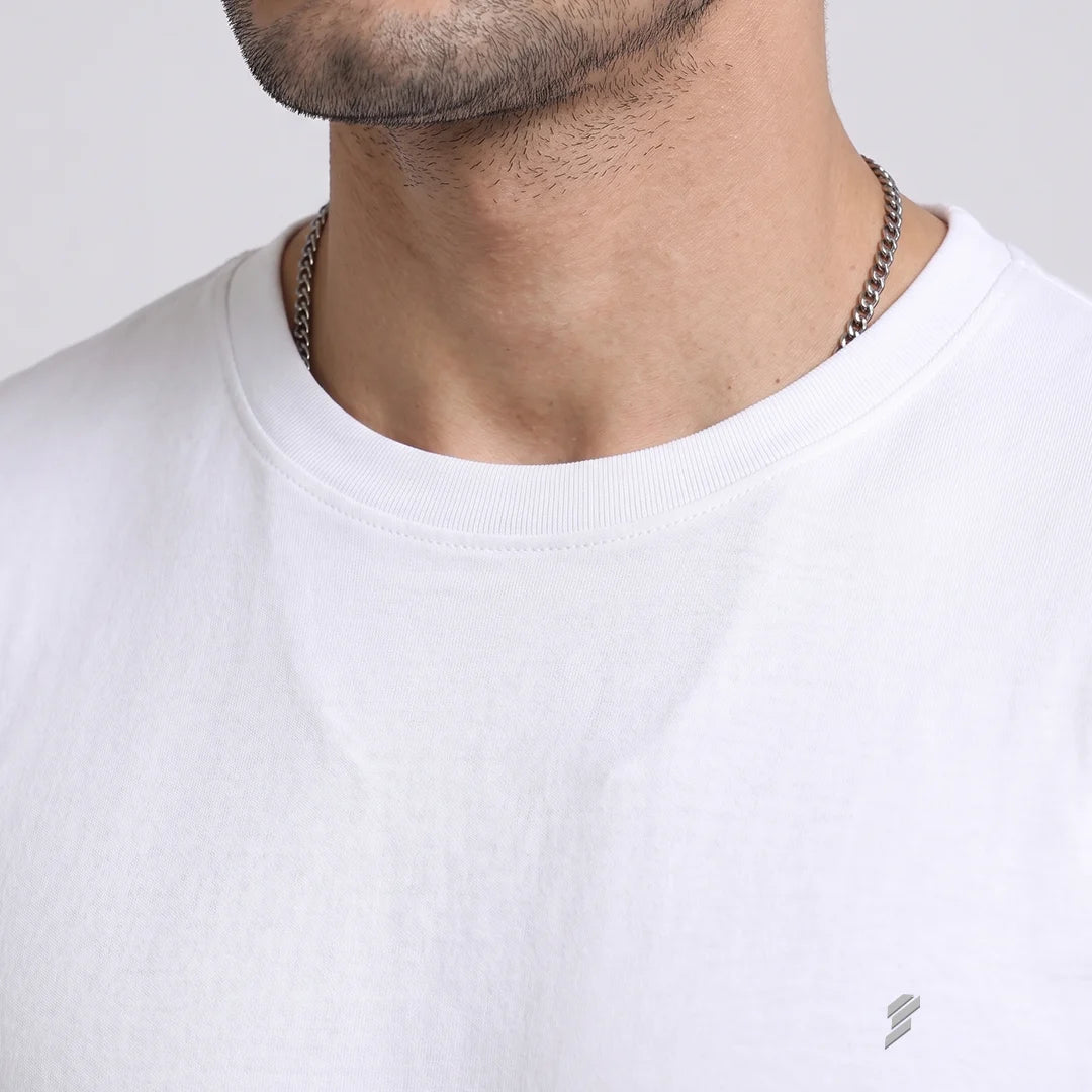 Premium Pure Cotton 180 GSM Regular Fit Round Neck T-Shirt – Double Bio-Washed Luxury Comfort