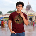 Men's Jagannath Puri Printed Round Neck Regular Fit T-Shirt (180 GSM)