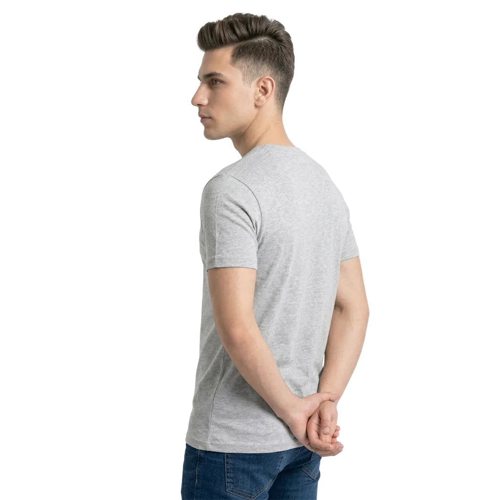 Men's Regular Fit Crew Neck T-Shirt, 100% Pure Cotton, 180 GSM, Breathable Everyday Wear