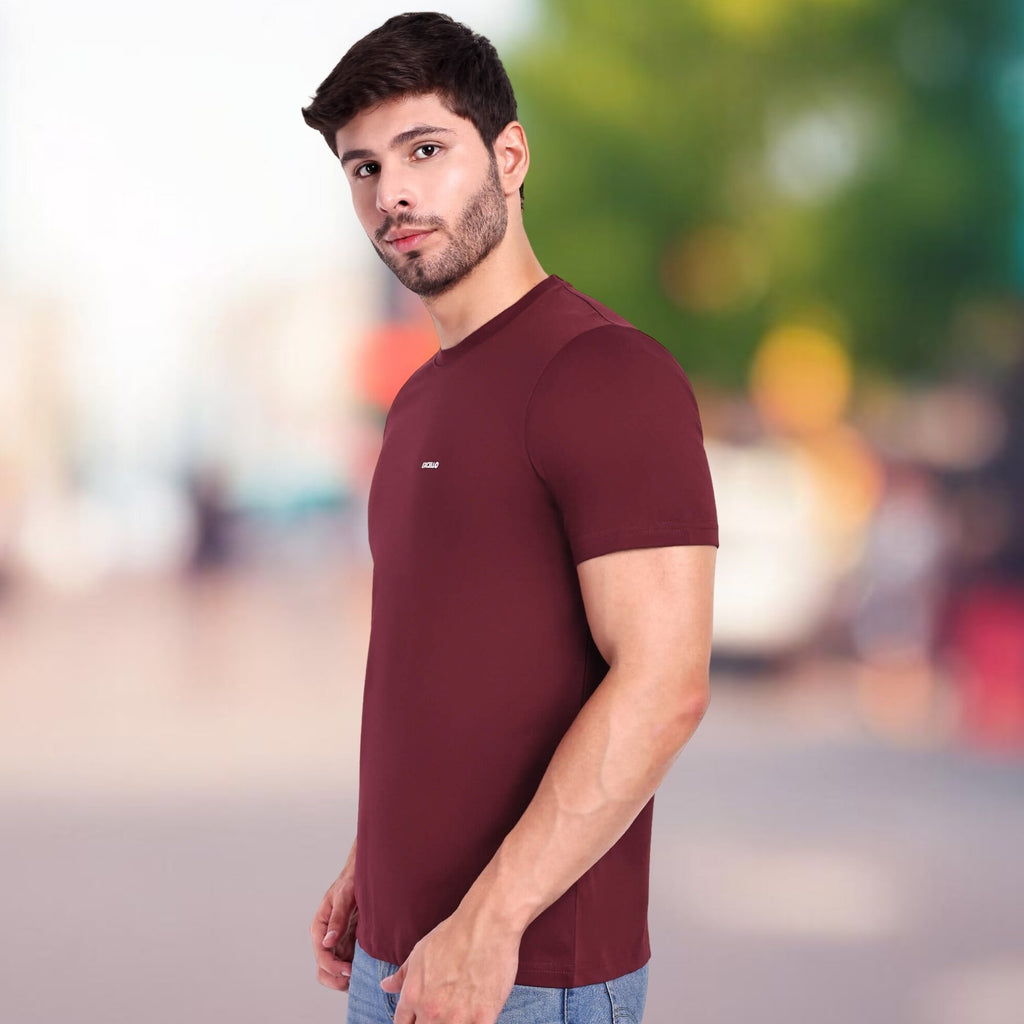 Men's 100% Pure Cotton T-Shirt – Regular Fit | Soft, Breathable & Stylish