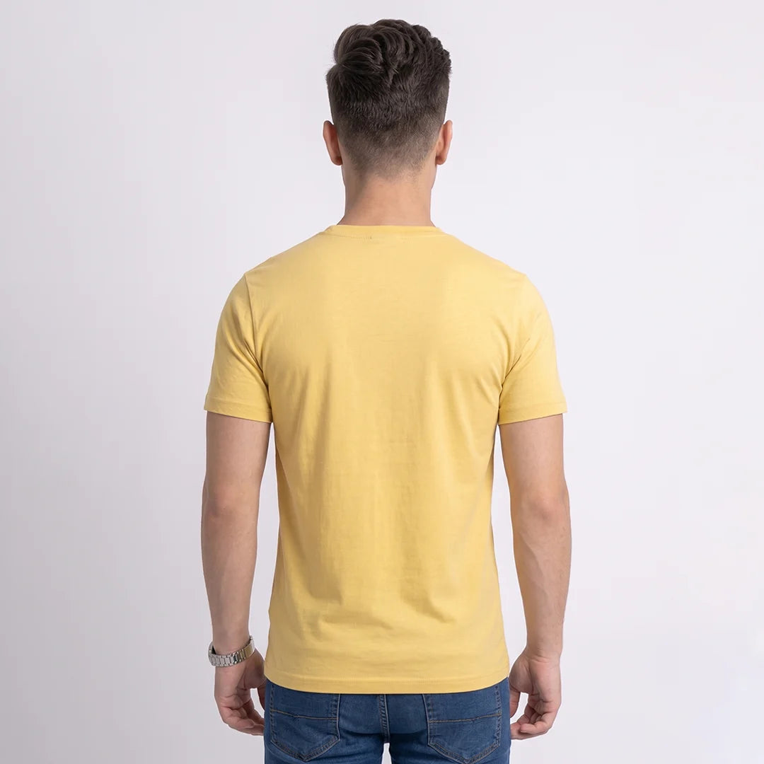 Men's Regular Fit Crew Neck T-Shirt, 100% Pure Cotton, 180 GSM, Breathable Everyday Wear