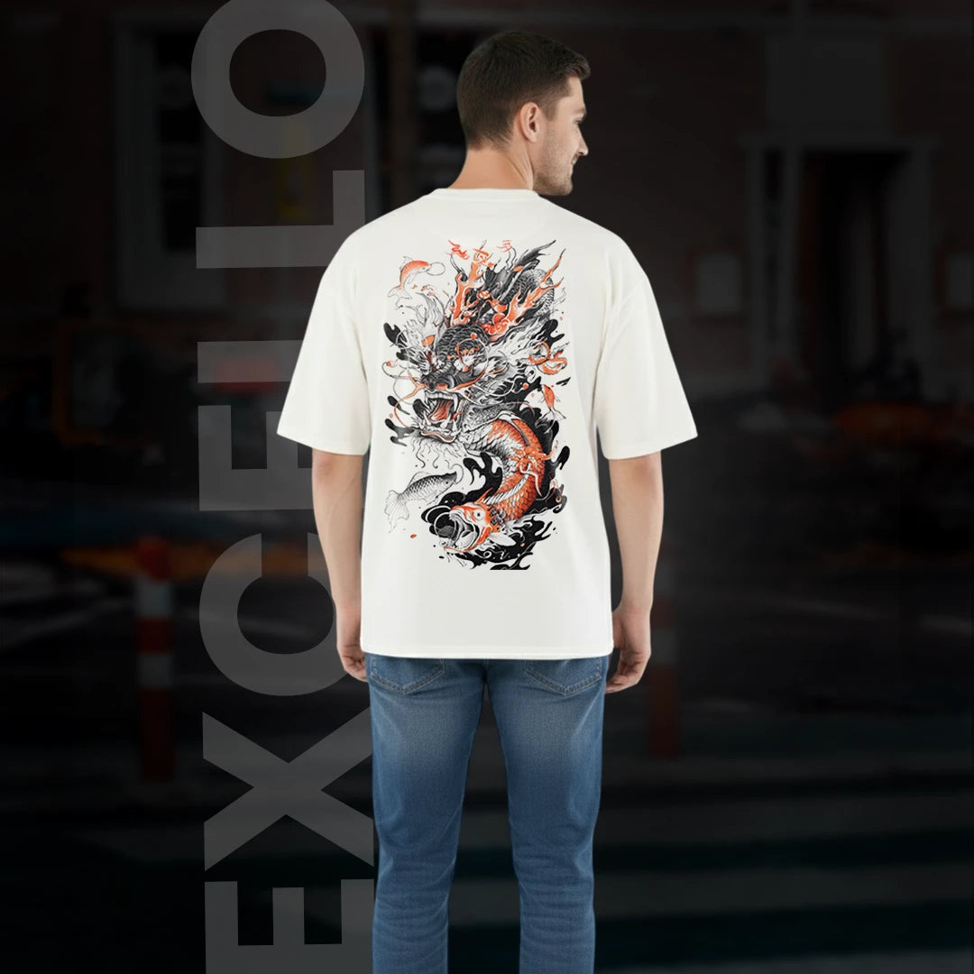 Dragon Hunters Fire and Blood Oversized T-Shirt