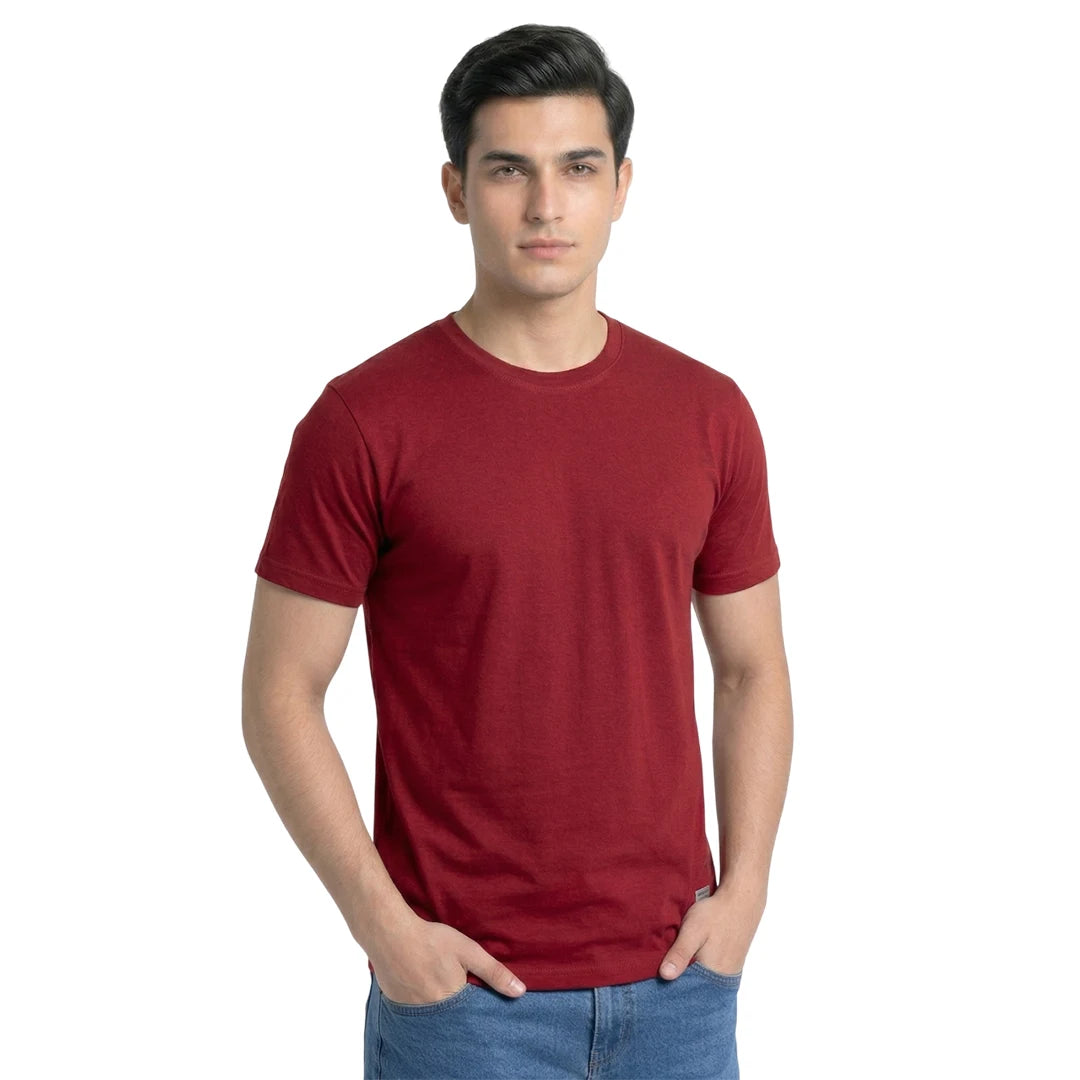 Premium Men’s Round Neck Pure Cotton T-Shirt Combo – 180 GSM Biowashed Regular Fit Half Sleeve Tees (Pack of 3)
