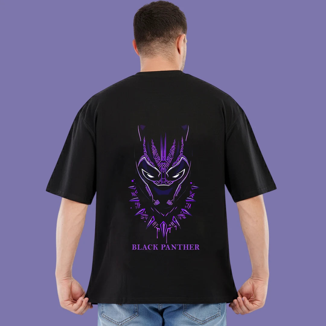 Marvel Studios x Black Panther Oversized 240 GSM Pure Cotton T-Shirt