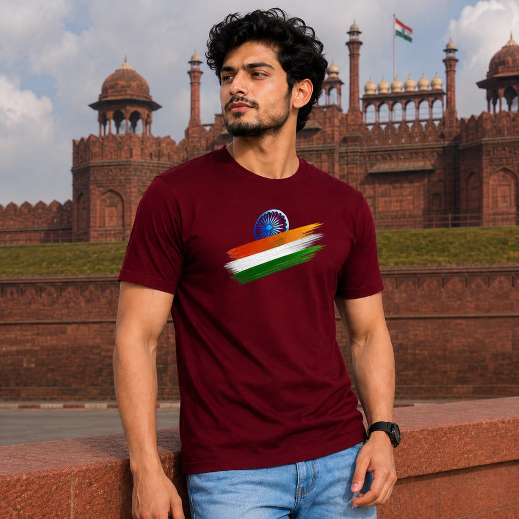 India Independence Edition Graphic T-Shirt | 180 GSM Pure Cotton, Regular Fit