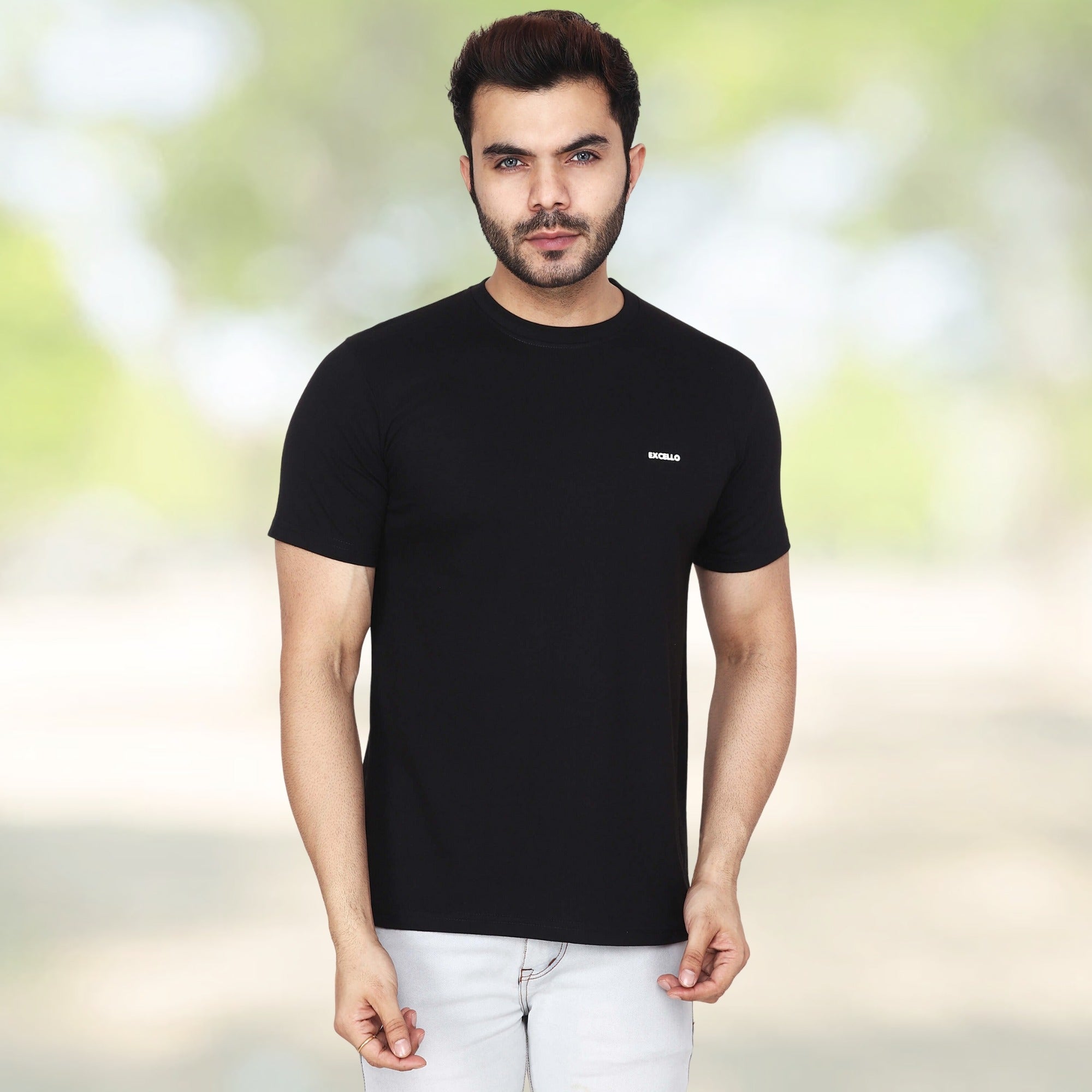 Men's 100% Pure Cotton T-Shirt – Regular Fit | Soft, Breathable & Stylish