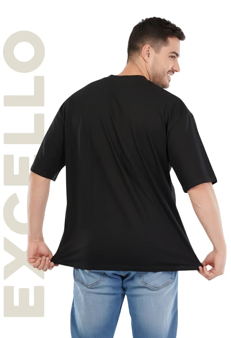 Men’s Premium Beige Oversized T-Shirt | 100% Rich Cotton | Trendy Drop-Shoulder Streetwear Tee