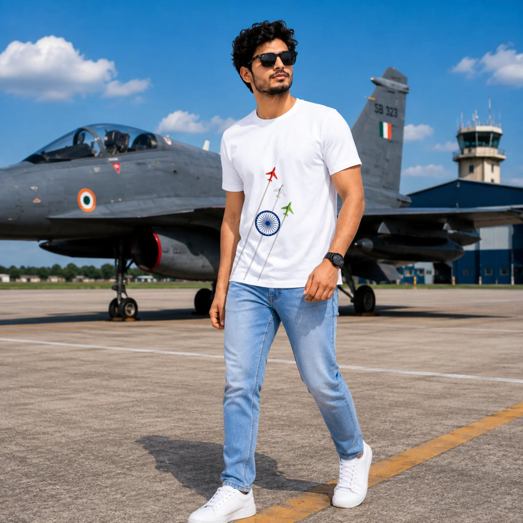 Premium India Independence Edition Graphic T-Shirt | 180 GSM Pure Cotton, Regular Fit
