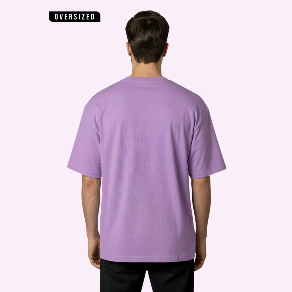 Premium 100% Organic Cotton Men's Oversized T-Shirt – Heavyweight 240 GSM Bio-Washed Relaxed Fit Tee
