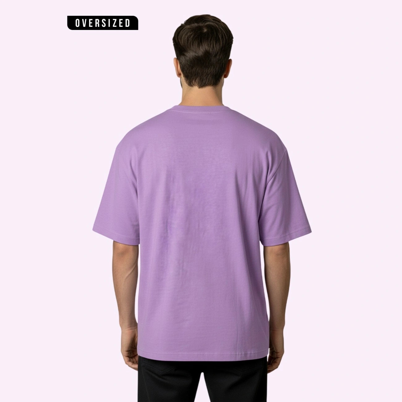 Premium 100% Organic Cotton Men's Oversized T-Shirt – Heavyweight 240 GSM Bio-Washed Relaxed Fit Tee
