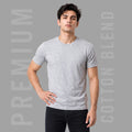 Premium Men's Cotton Blend Round Neck T-Shirt - Regular Fit, 180 GSM, Double Bio-Wash