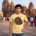 Men's Jagannath Puri Printed Round Neck Regular Fit T-Shirt (180 GSM)