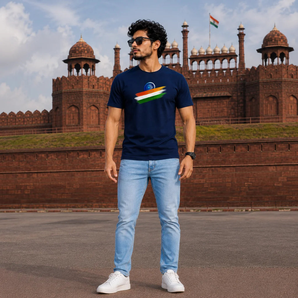India Independence Edition Graphic T-Shirt | 180 GSM Pure Cotton, Regular Fit