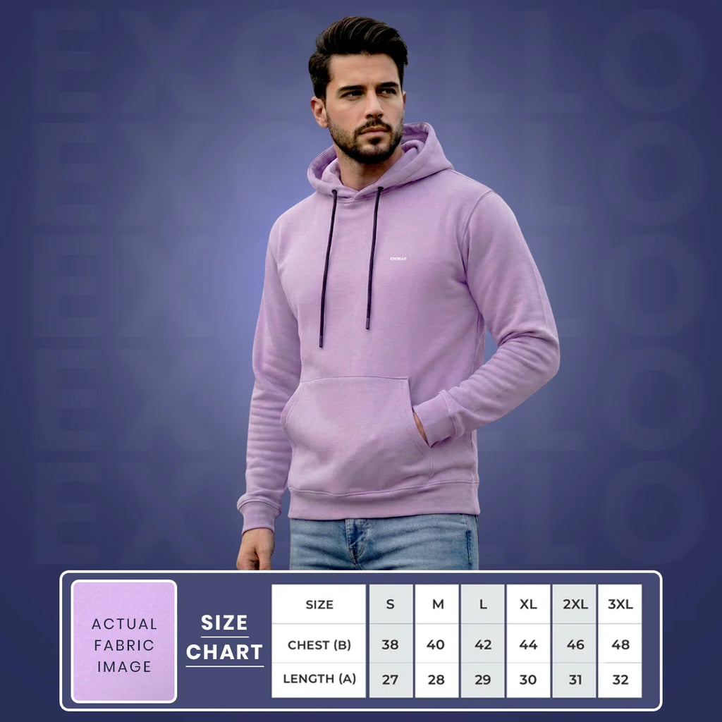 Excello Men’s Premium  Hoodie | Heavyweight Cotton | Bio-Washed Winter Pullover Hoodies