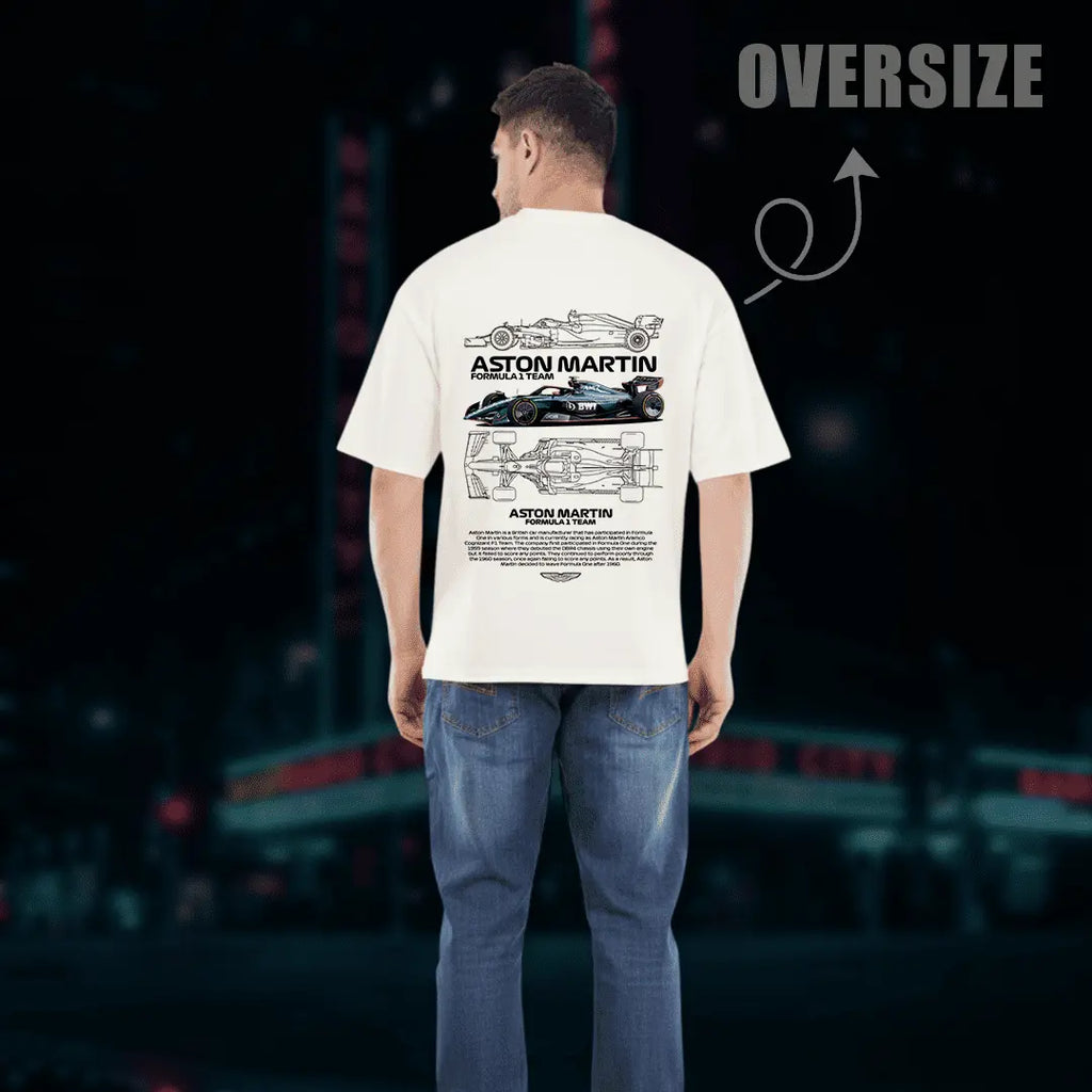 Aston Martin Typography Oversized T-Shirt