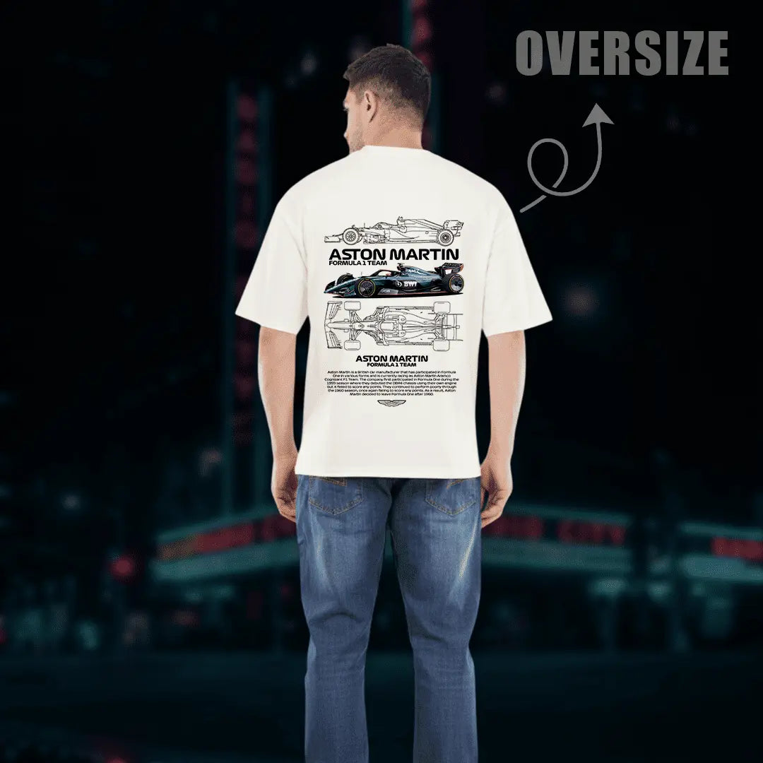 Aston Martin Typography Oversized T-Shirt