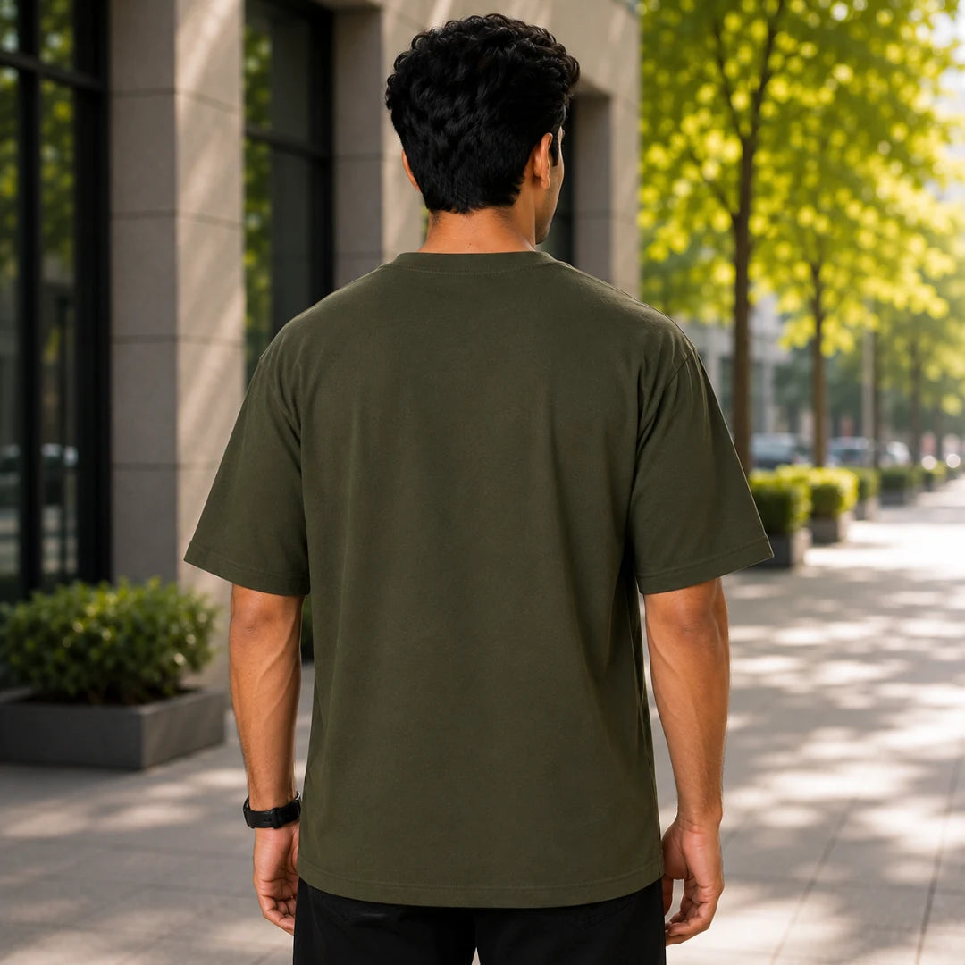 Indian Patriot Jai Hind Graphic Oversized T-Shirt - Heavyweight 240 GSM