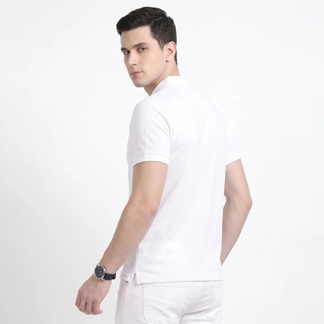 Men's Aeropiq Performance Polo – Wrinkle-Free Sustainable Nano Poly T-Shirt with Cotton-Like Feel
