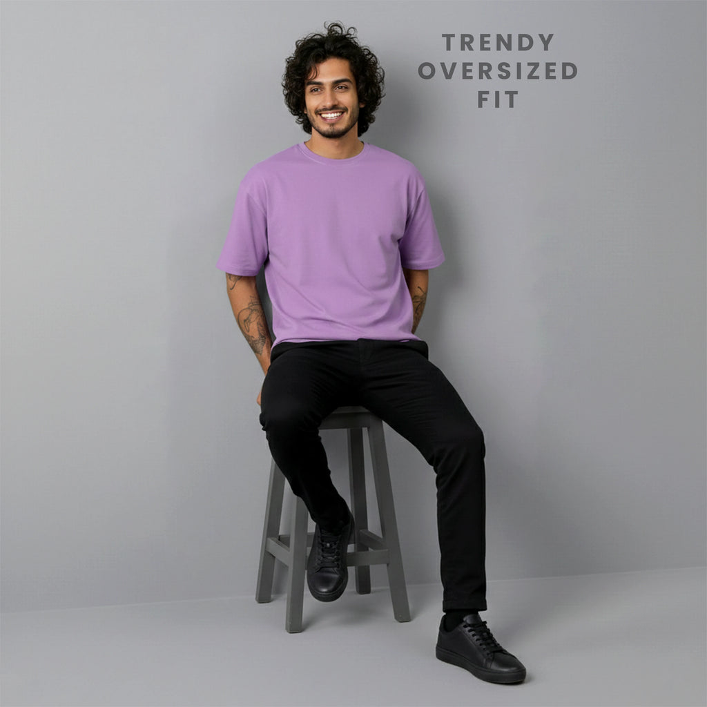 Premium Oversized Heavyweight T-Shirt - 240 GSM 100% Organic Cotton Bio-Washed Streetwear Tee