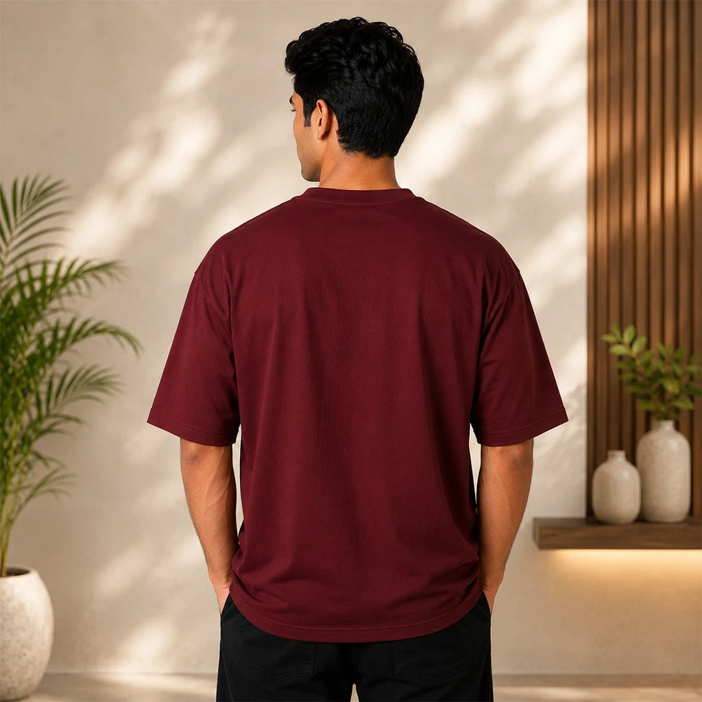 Men's Cosmic Chakra Divine Oversized Graphic T-Shirt - 240 GSM Pure Cotton, Bio-Washed