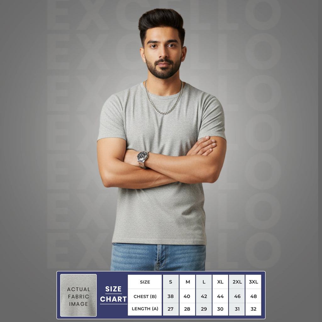 Premium Men’s Eco-Blend T-Shirt | Classic Regular Fit & Sustainable 180 GSM Fabric