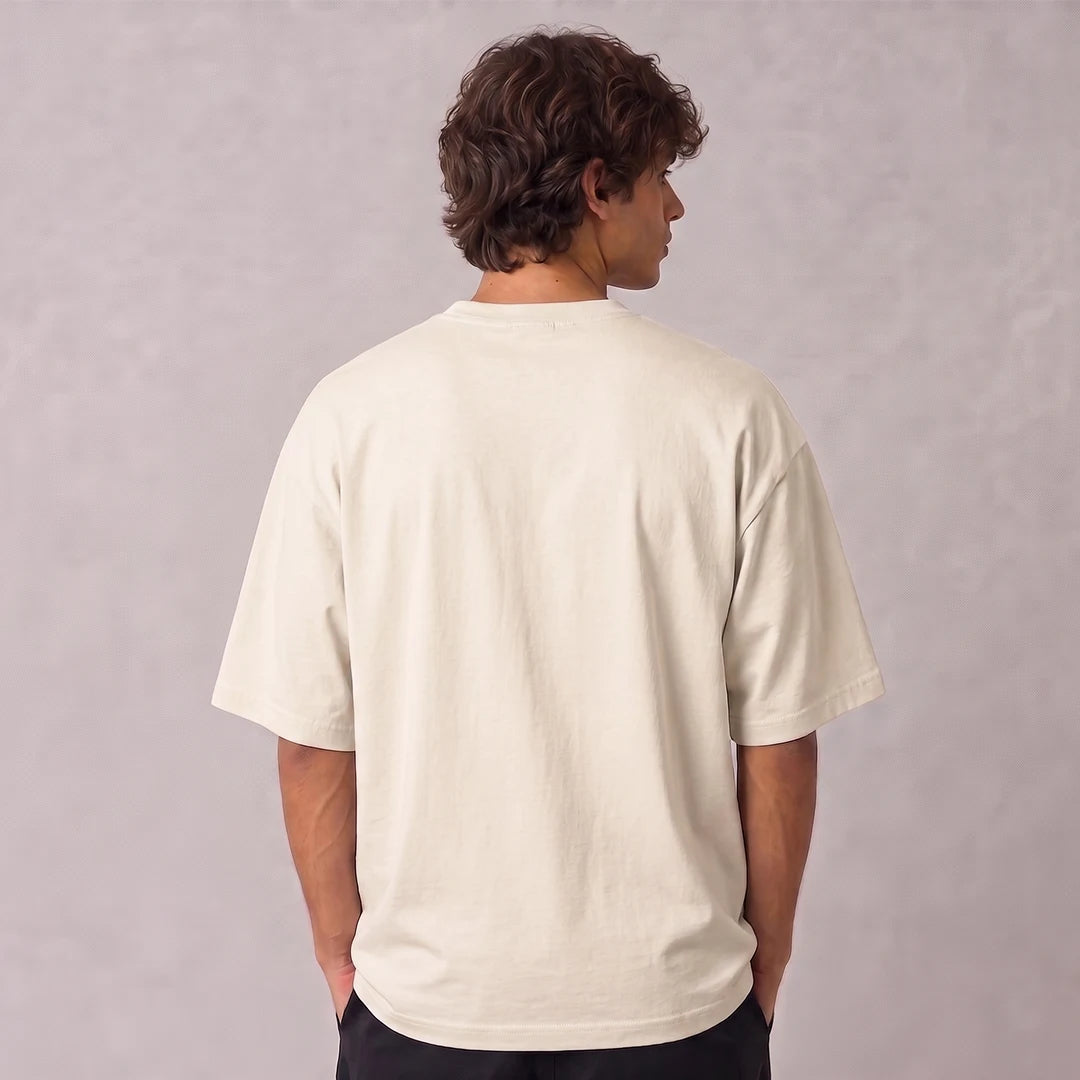 Mahadev Trishul Drop Shoulder T-Shirt | Heavyweight 240 GSM Pure Cotton