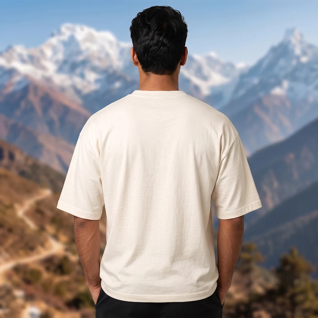 Men's 240 GSM Oversized Graphic T-Shirt - Indian Air Force 1999 Eagles of Kargil Edition